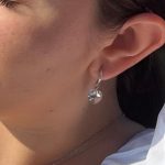 Stainless Steel Earrings with Swarovski Crystal